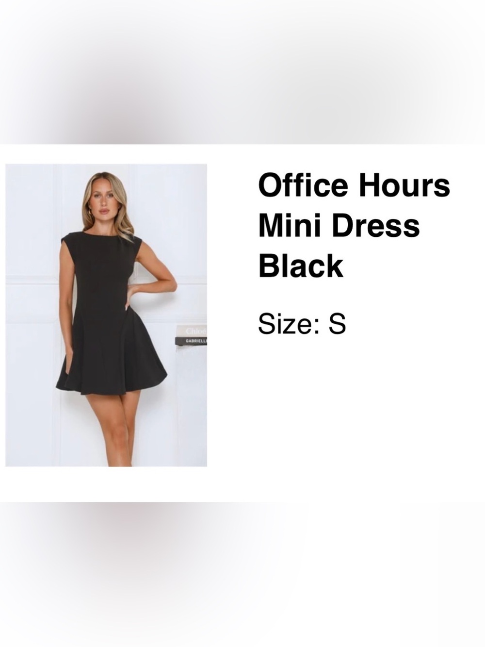 Office Hours Black Mini Dress